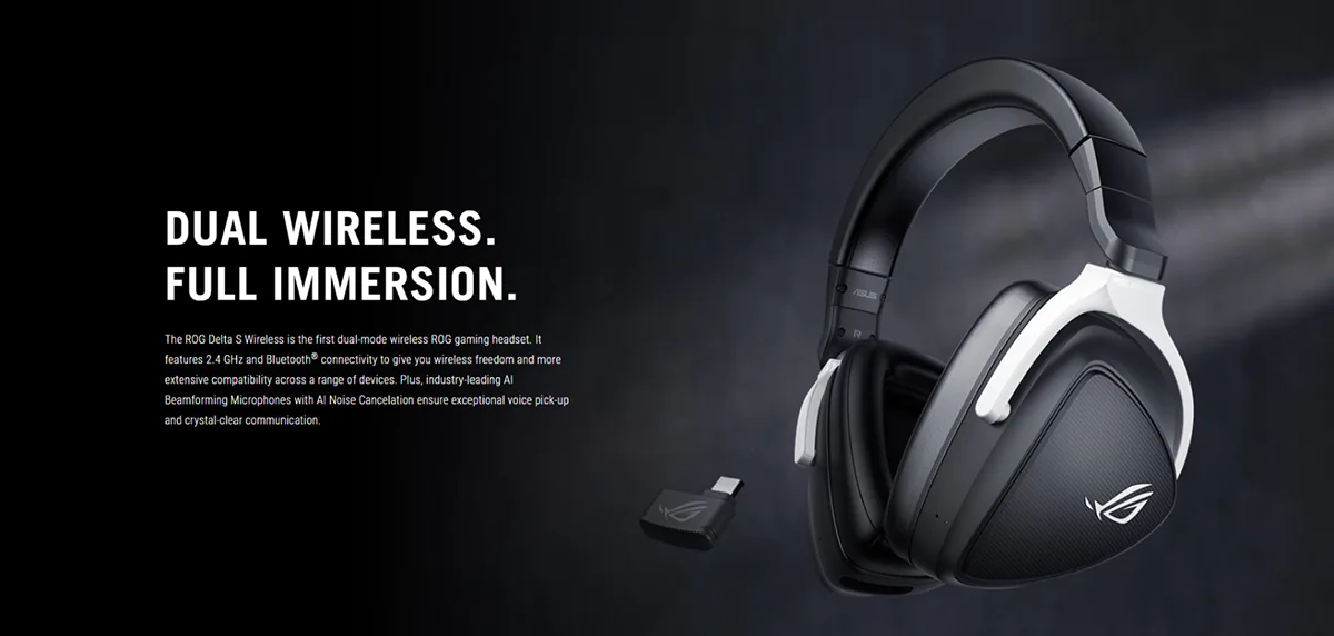 ASUS ROG Delta S Wireless Lightweight Wireless Gaming Headphone Price in BD ASUS ROG Delta S Wireless Lightweight Wireless Gaming Headphone Price in BD