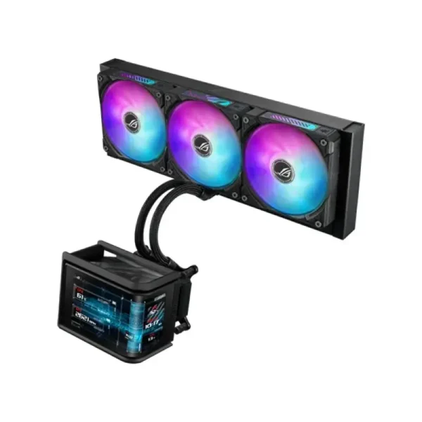 ASUS ROG Ryuo IV SLC 360 ARGB 360mm All-in-One Liquid CPU Cooler with 6.67-inch AMOLED Display