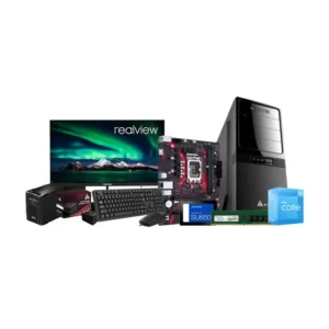 Intel Core i3-12100 12th Gen 8GB RAM 256GB SATA 2.5″ SSD Budget PC With 22 Inch Monitor