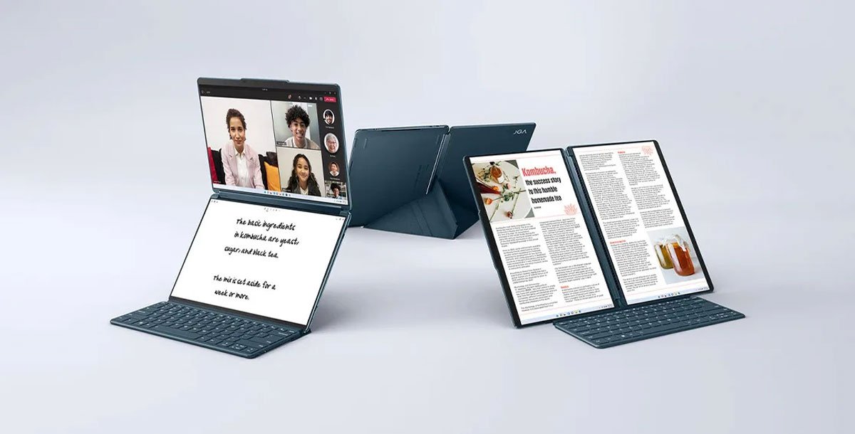 Lenovo Yoga Book 9i (8) (82YQ0049IN) Core-i7 13th Gen Dual OLED Touch Display Laptop Price in Bangladesh