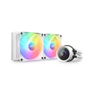 nzxt-kraken-240-rgb-240mm-aio-liquid-cooler-with-lcd-display-white-gallery-1 NZXT Kraken 240 RGB 240mm AIO Liquid Cooler with LCD Display - White
