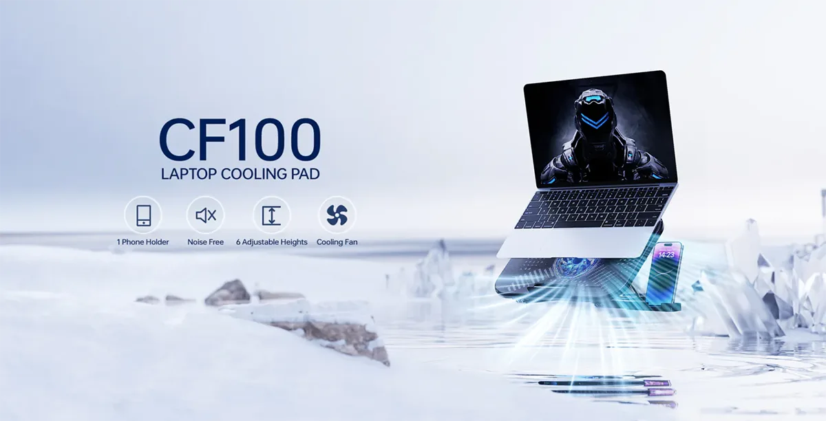 Rapoo CF100 High Efficiency Laptop Cooling Pad Price in Bangladesh