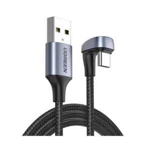 ugreen-70315-angled-usb-c-male-to-usb2-0-a-male-3a-data-cable-180-angle-2m-gallery-1 UGREEN 70315 Angled USB-C Male To USB2.0 A Male 3A Data Cable (180°Angle) - 2M