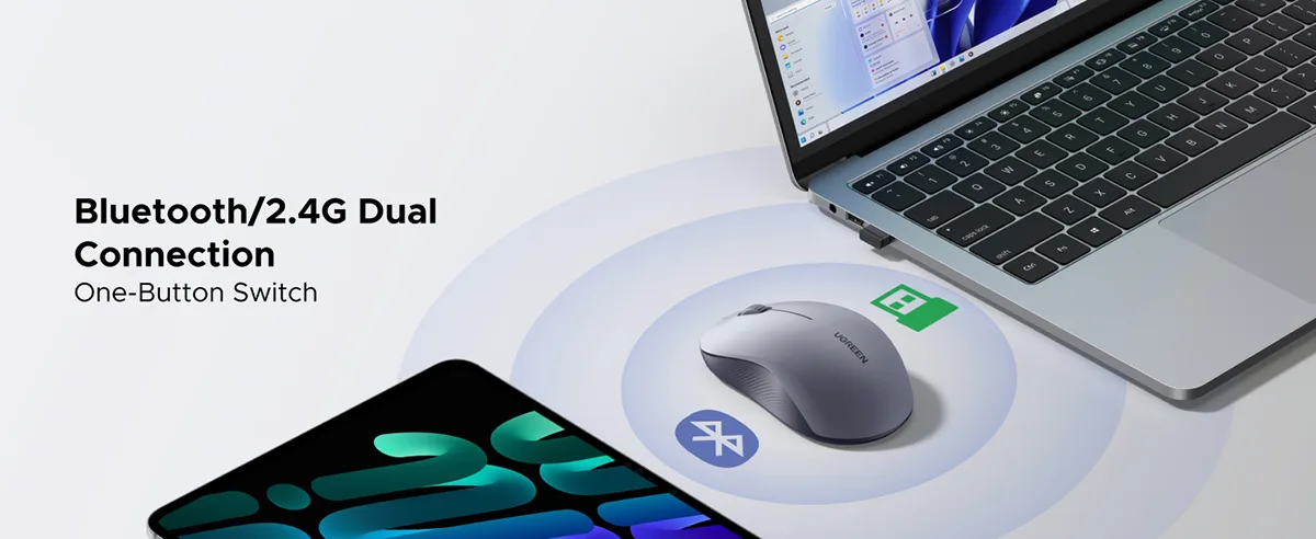 UGREEN M331 (65627) Multi-mode Wireless Mouse Price in BD UGREEN M331 (65627) Multi-mode Wireless Mouse Price in BD