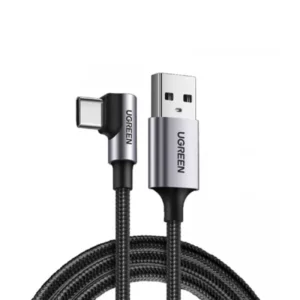 ugreen-us284-50941-right-angle-usb-a-to-usb-c-cable-1m-space-gray-gallery-1 UGREEN US284 (50941) Right Angle USB-A to USB-C Cable 1m (Space Gray)