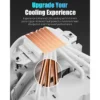 upHere UE2TC6 ARGB CPU Air Cooler - White