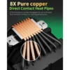 upHere UP2KC8C ARGB CPU Air Cooler - Black