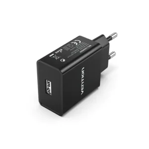 vention-wml-ch07-eu-b-1-port-usb-wall-charger-12w-eu-plug-black-gallery-1 VENTION WML-CH07-EU-B 1-Port USB Wall Charger (12W) EU-Plug - Black