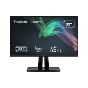 ViewSonic ColorPro VP3256-4K ColorPro 32-inch 4K UHD Pantone Validated 100% sRGB & Factory Pre-Calibrated Monitor with 60W USB-C