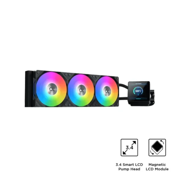 Xigmatek Connect 360 360mm ARGB CPU Liquid Cooler with Smart LCD Display